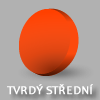 Oranžový tvrdý střední brusný kotouč